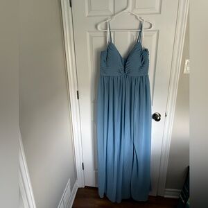 Elegant Blue Maxi Dress